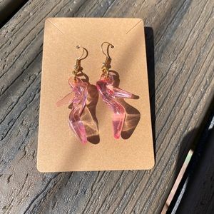 Blue Barbie shoe earrings!